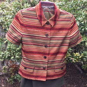 Special Control Short Sleeve Jacket-Skirt 2ps Set